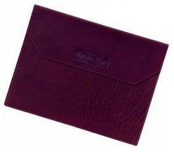 Burgundy leather executive document holder